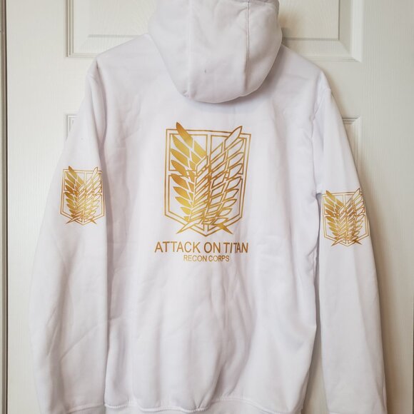 NWT Girls Attack On Titan Survey Corps Hooded Sweatshirt ~ Size 14-16 yrs. ~ - Picture 5 of 6